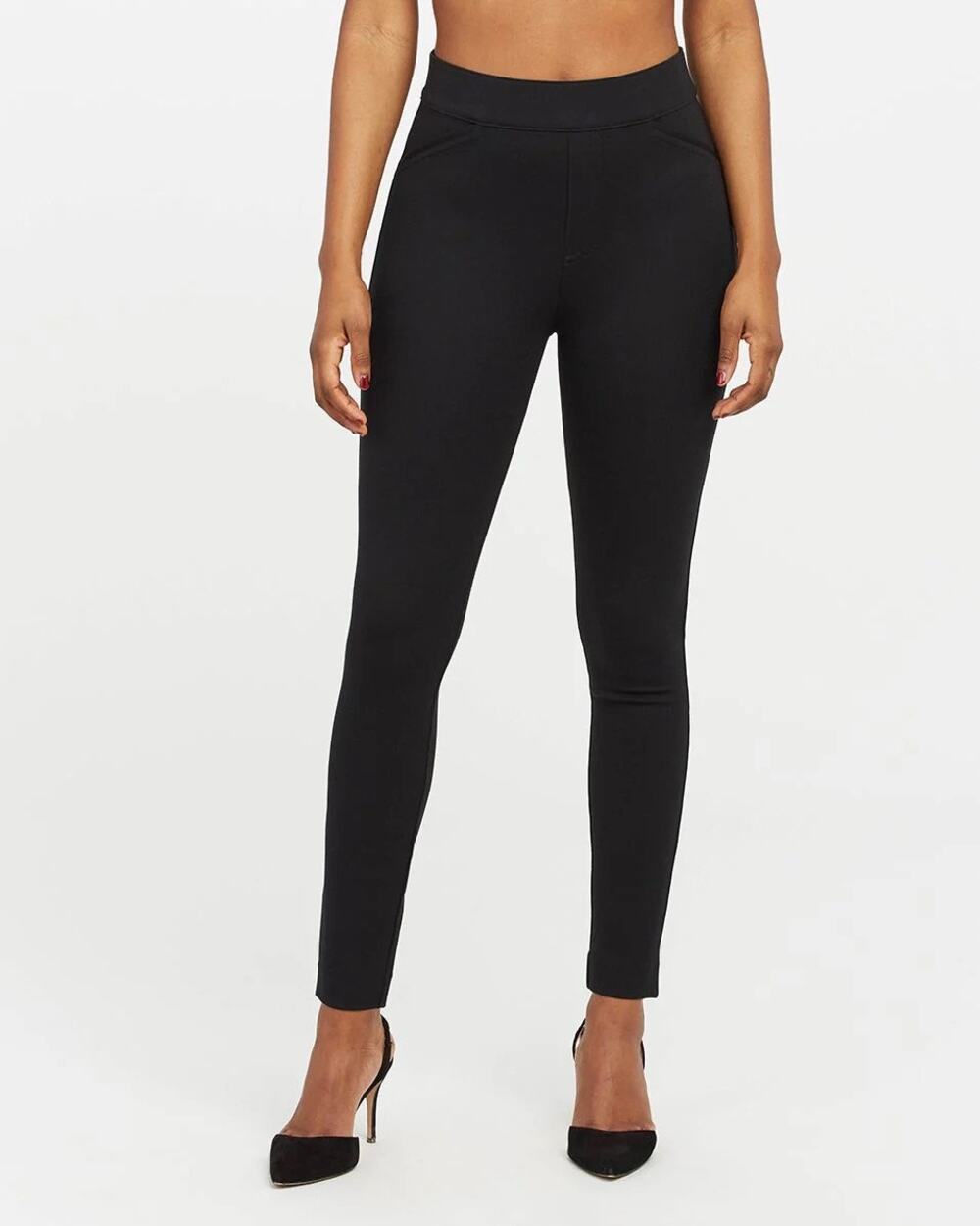 NWOT Spanx The Perfect Pant Ankle Backseam Stretch Skinny Classic Black Size XS